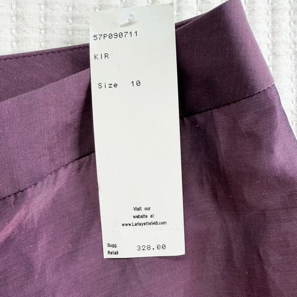 Lafayette 148 New York Women's Gates Straight Leg Pants in Kir - Picture 4 of 9